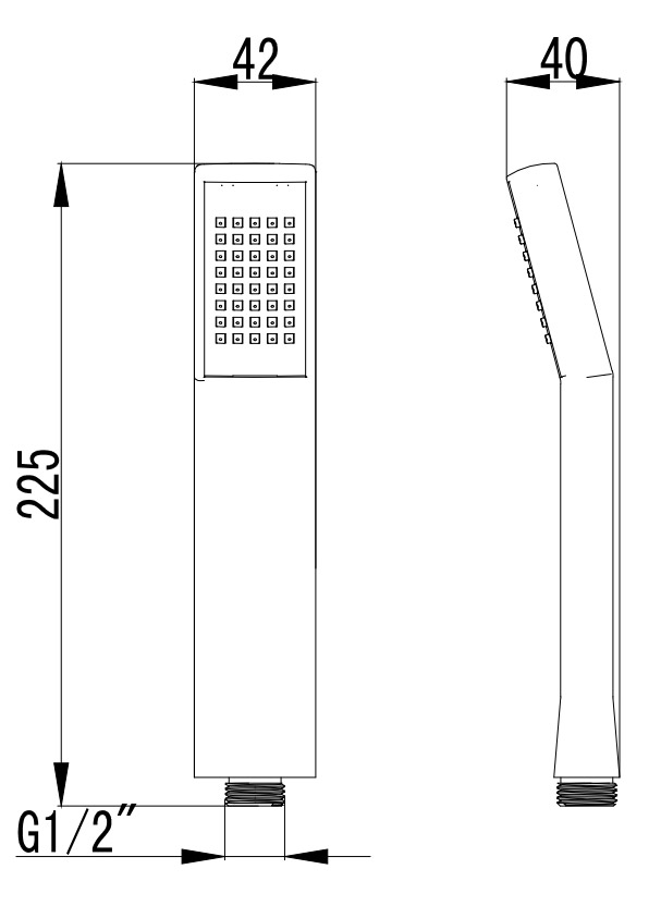 1341A 080 Τηλέφωνο ντους 1341 Χρωμέ PRAXIS KARAG 5206836102337 1341