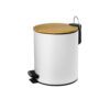 Χαρτοδοχείο απορριμμάτων bamboo 1555 Λευκό ματ KARAG 5lt 5206836655574 1555