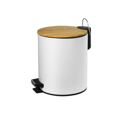 Χαρτοδοχείο απορριμμάτων bamboo 1555 Λευκό ματ KARAG 5lt 5206836655574 1555