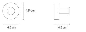 2201 Άγκιστρο μπάνιου MODERNO 2201 55 Μαύρο ματ KARAG 3800201583374 220155
