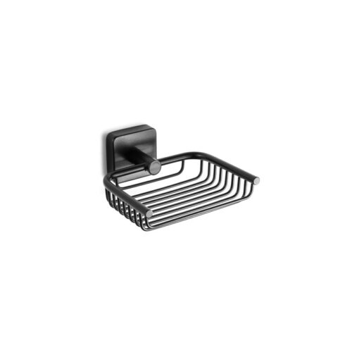 Σαπουνοθήκη σχαρωτή QUATTRO 4303 55 Μαύρη ματ KARAG 13cm 3800201584258 430355