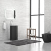 Νιπτήρας επιδαπέδιος MILOS 45D Black Matt KARAG Ø44x91cm 5206836067926 45D-PMB