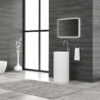 Νιπτήρας επιδαπέδιος MILOS 45D White Matt KARAG Ø44x91cm 1 Νιπτήρας επιδαπέδιος MILOS 45D White Matt KARAG Ø44x91cm 5206836067902 45D-PMW