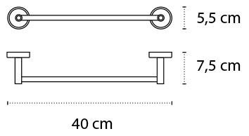 Πετσετοκρεμάστρα OPTIMO 6240 Μαύρη KARAG 40cm 4 6240 Πετσετοκρεμάστρα OPTIMO 6240 Μαύρη KARAG 40cm 3800201581073 6240