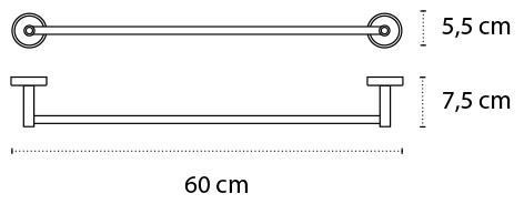 Πετσετοκρεμάστρα OPTIMO 6260 99 Λευκή KARAG 60cm 4 6260 Πετσετοκρεμάστρα OPTIMO 6260 99 Λευκή KARAG 60cm 3800201581196 626099