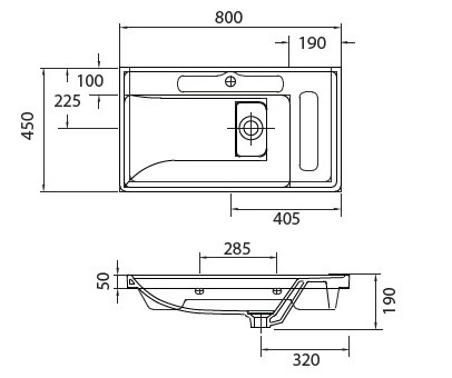 Νιπτήρας αναρτώμενος QUATTRO 8080 KARAG 80x45x19cm 4 8080 Νιπτήρας αναρτώμενος QUATTRO 8080 KARAG 80x45x19cm 5206836012988 8080