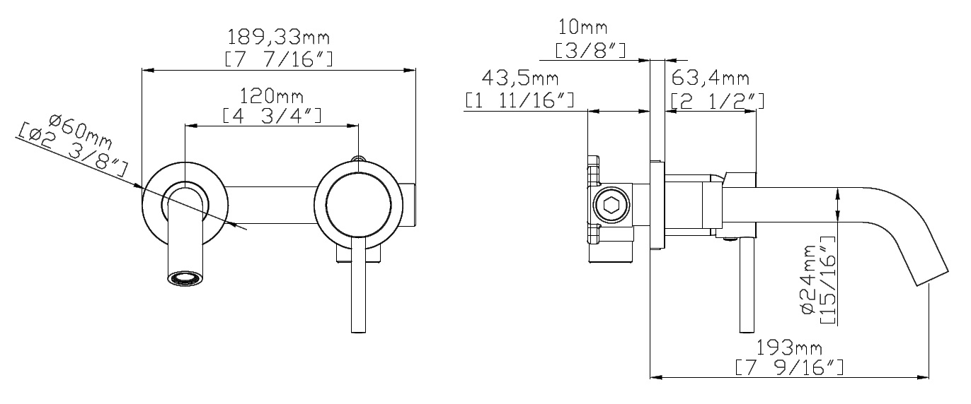 911 p 20 Μπαταρία νιπτήρος εντοιχισμού ARTEMIS Satinato 911-P KARAG 5206836065250 911-P-S