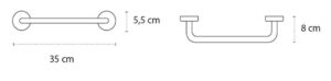 Χειρολαβή MULTIUSO 9683 Χρωμέ KARAG 35cm 4 9683 Χειρολαβή MULTIUSO 9683 Χρωμέ KARAG 35cm 3800201580786 9683