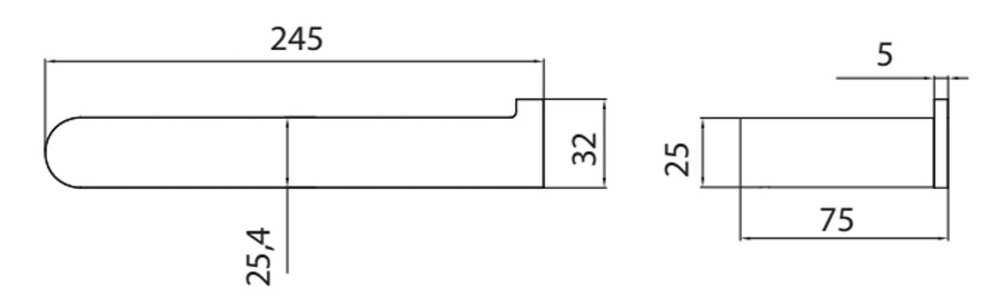 Πετσετοκρεμάστρα ανοιχτή ARTEMIS A03504 45 Gun Metal KARAG 4 A035 04 43 2 drawing editi 612 Πετσετοκρεμάστρα ανοιχτή ARTEMIS A03504 45 Gun Metal KARAG 5206836666617 A0350445