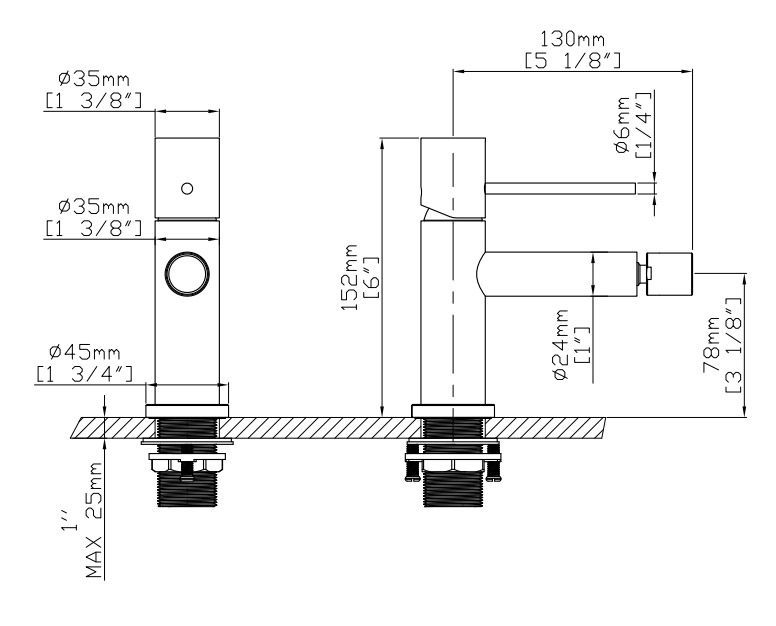 Μπαταρία μπιντέ ARTEMIS Cromo B703C05-C KARAG 4 B703C 05 31 2 spec sheet 702 Μπαταρία μπιντέ ARTEMIS Cromo B703C05-C KARAG 5206836664576 B703C05-C