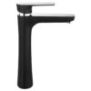 Μπαταρία νιπτήρος υψηλή ALGEO SQUARE Black BAQ2LBLC FERRO 5902194979108 BAQ2LBLC