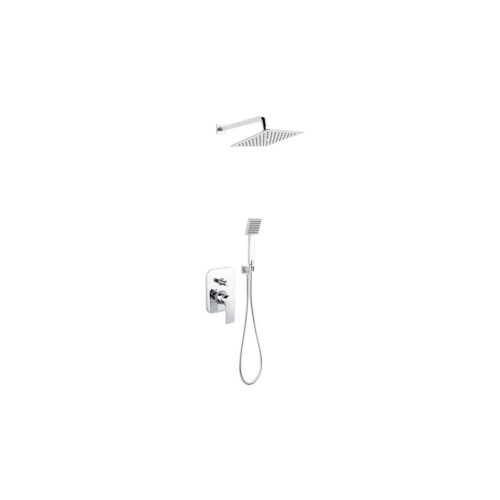 Σετ μπαταρίας εντοιχισμού ντους ALGEO SQUARE BAQ7P-SET1-S FERRO 5902194951739 BAQ7P-SET1-S