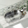 Νιπτήρας επικαθήμενος ανοξείδωτος JUPITER Brushed Steel BB6808-BS KARAG 55x35x11cm 5206836666334 BB6808-BS