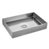 Νιπτήρας επικαθήμενος ανοξείδωτος SATURN Brushed Steel BB9812-BS KARAG 55x38x10cm 5206836666297 BB9812-BS