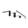 Μπαταρία λουτρού επικαθήμενη Black/Chrome ADORE BDR11ABLC FERRO 5902194977159 BDR11ABLC