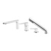 Μπαταρία λουτρού επικαθήμενη White/Chrome ADORE BDR11A FERRO 5902194971317 BDR11A