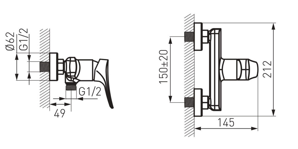 BES7 Μπαταρία ντους ESPACIO BES7 FERRO 5902194930949 BES7