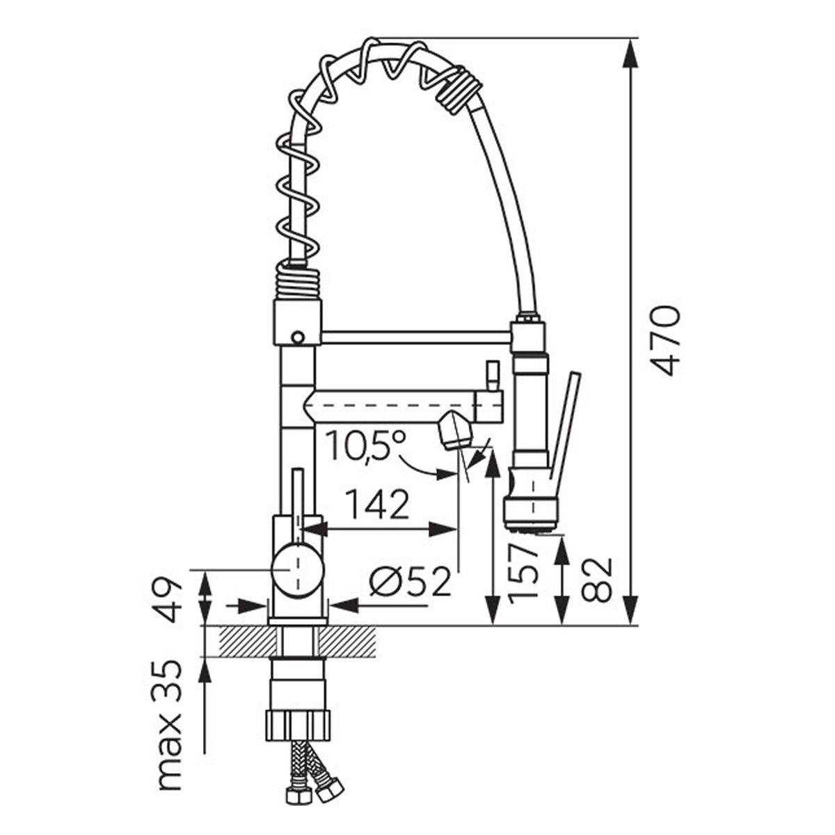 BFE41 Μπαταρία κουζίνας με φίλτρο F-Master BFE41 FERRO 5902194979603 BFE41