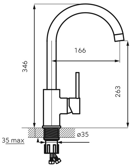 Μπαταρία κουζίνας Sand FREYA BFR41S FERRO 4 BFR41 Μπαταρία κουζίνας Sand FREYA BFR41S FERRO 5902194976275 BFR41S