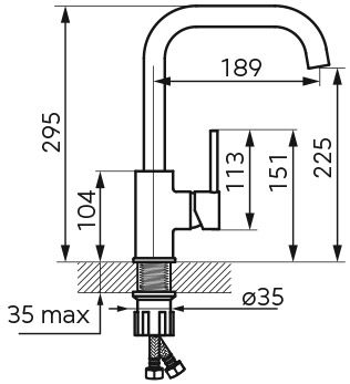 Μπαταρία κουζίνας Sand FREYA BFR42S FERRO 4 BFR42 Μπαταρία κουζίνας Sand FREYA BFR42S FERRO 5902194976299 BFR42S