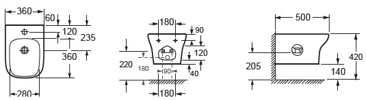 BH10134 Μπιντέ αναρτώμενο GRACE BH 10134 KARAG 5206836519289 BH10134