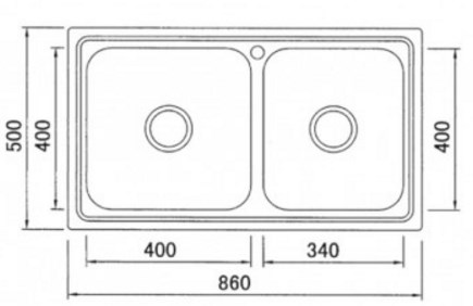 Νεροχύτης κουζίνας BL 888 KARAG 86x50cm 4 BL888 Νεροχύτης κουζίνας BL 888 KARAG 86x50cm 5206836200644 BL888