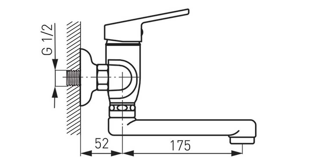 BSM3 Μπαταρία νιπτήρος εντοιχισμού SMILE BSM3 FERRO 5901095609183 BSM3