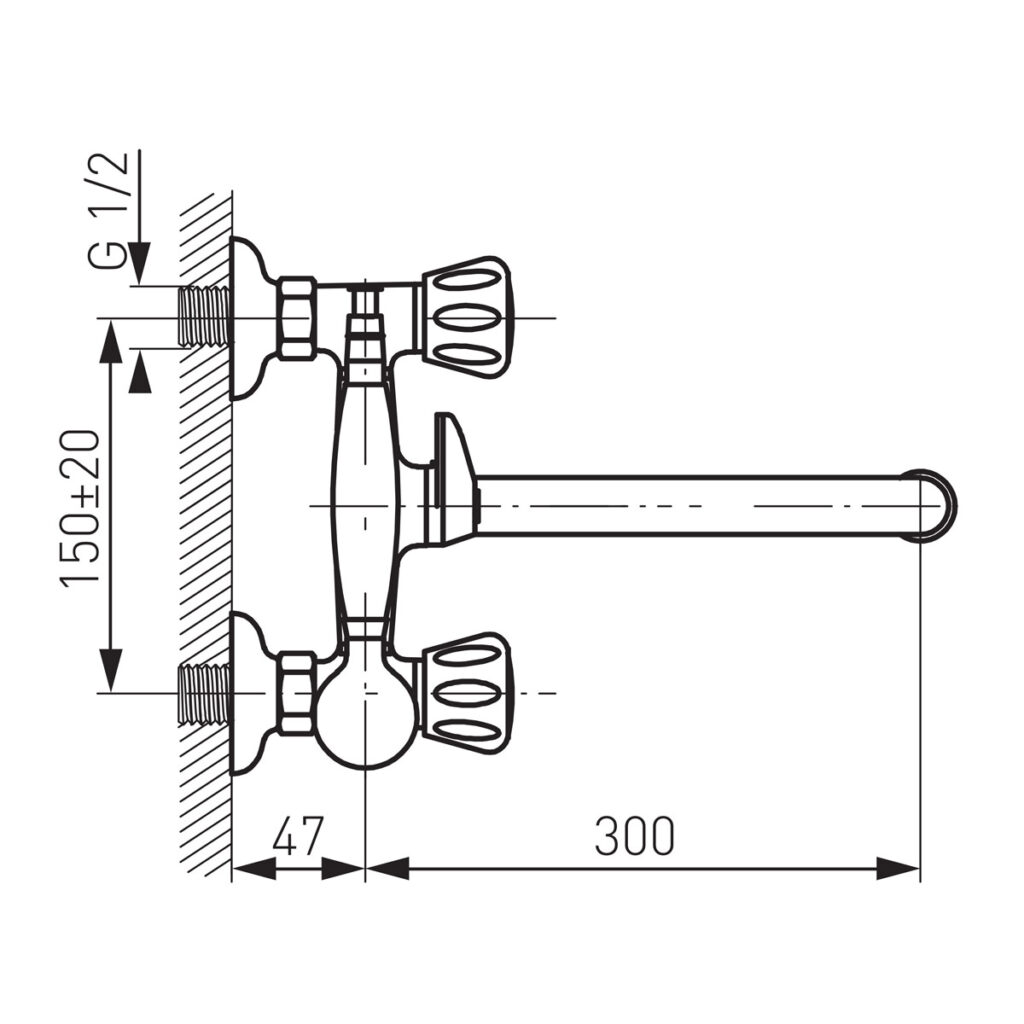 BST11A Μπαταρία λουτρού STANDARD BST11A FERRO 5901095604607 BST11A
