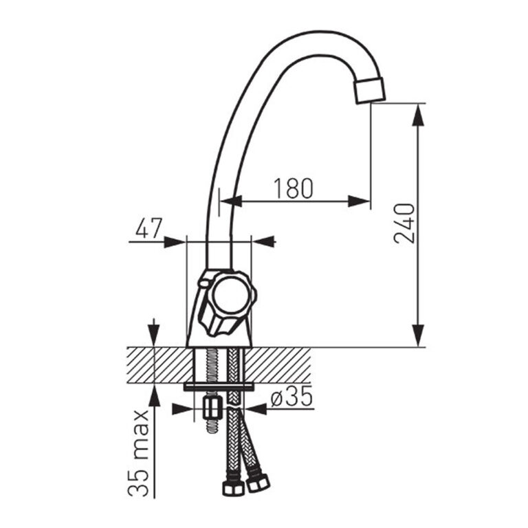 BST4 Μπαταρία κουζίνας STANDARD BST4 FERRO 5902194930246 BST4