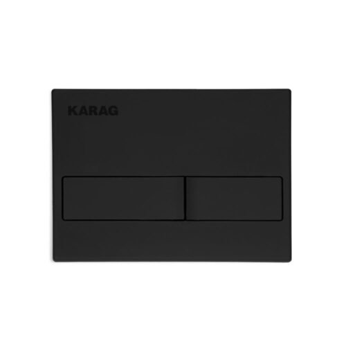 Πλακέτα καζανακίου διπλής λειτουργίας CARINA Black Matt C226-020 KARAG 5206836083513 C226-020