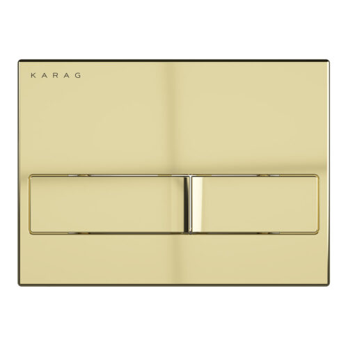 Πλακέτα καζανακίου διπλής λειτουργίας CARINA Gold Matt C226-029 KARAG 5206836616636 C226-029