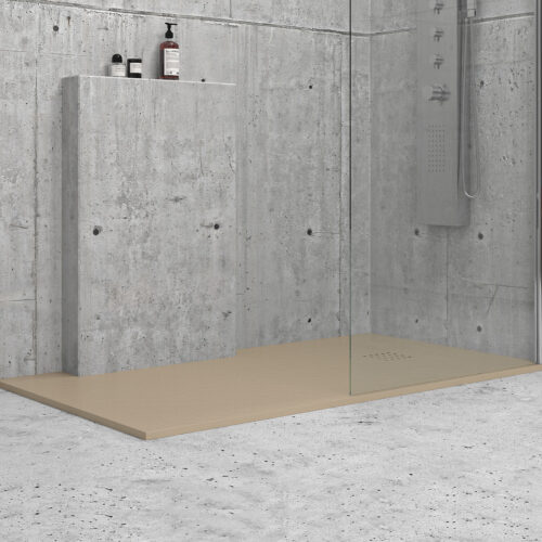 Ντουζιέρα ορθογώνια υψηλής αντοχής CLASSIC Beige KARAG 160x90cm 8445753190097 CR16090BE