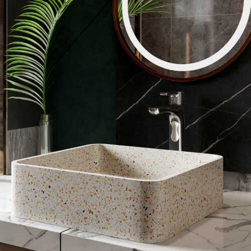 Νιπτήρας επικαθήμενος με βαλβίδα IRA Fruitcake CS-0009 KARAG 39x39x12cm 5206836668468 CS-0009-E13
