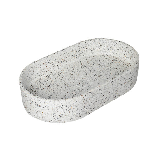 Νιπτήρας επικαθήμενος με βαλβίδα LINUS Stracciatella CS-0010 KARAG 60x35x12cm 5206836668512 CS-0010-E3