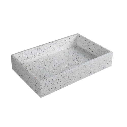 Νιπτήρας επικαθήμενος με βαλβίδα DION Stracciatella CS-0069 KARAG 60x39x12cm 5206836668550 CS-0069-E3