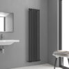 Θερμαντικό σώμα μπάνιου Black Matt DIVINA KARAG 12x42x180cm 5206836063089 DIVINA-B