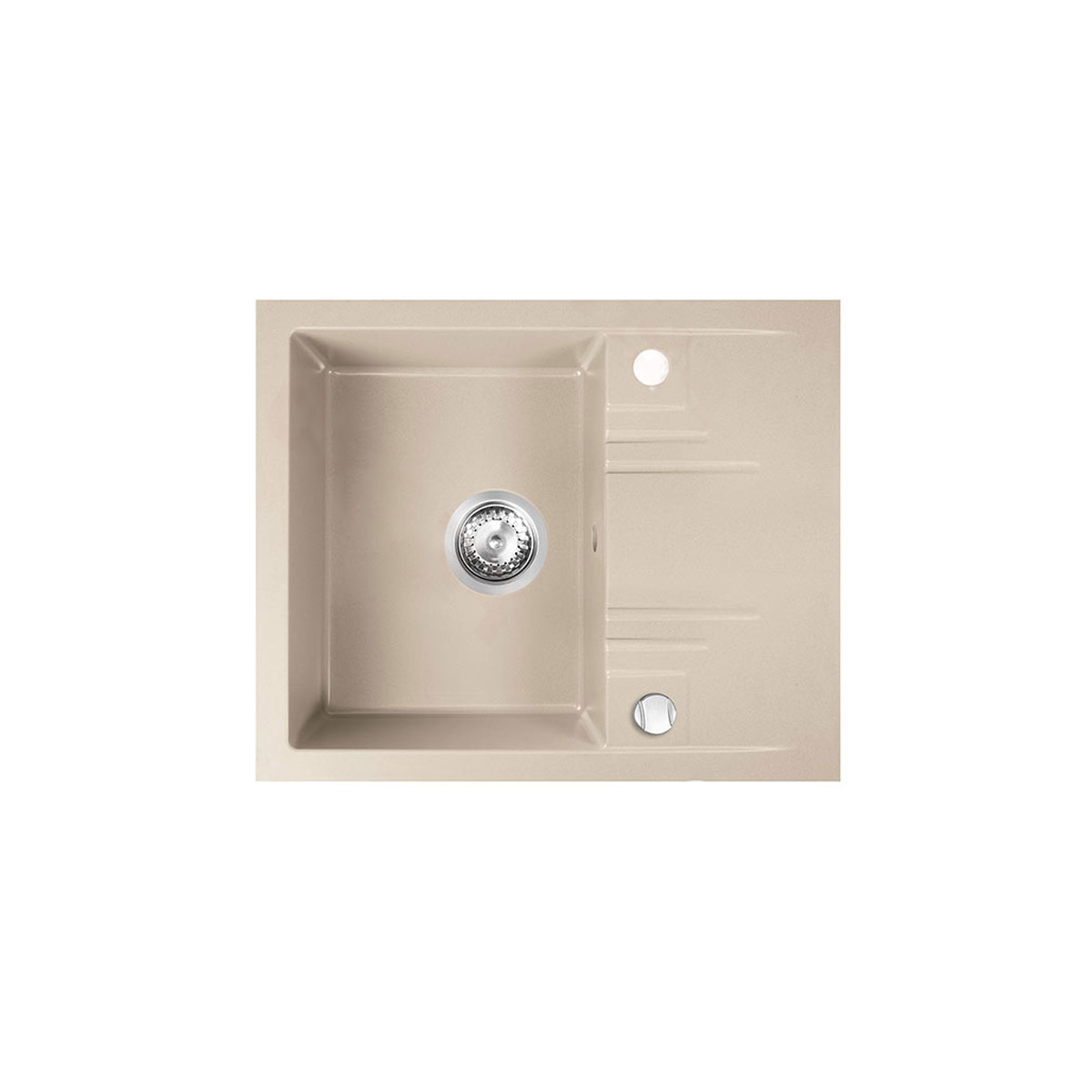 Νεροχύτης κουζίνας άμμου DRGM48/58SA FERRO 58x48cm 3 Νεροχύτης κουζίνας άμμου DRGM48/58SA FERRO 58x48cm 5902194986847 DRGM48.58SA