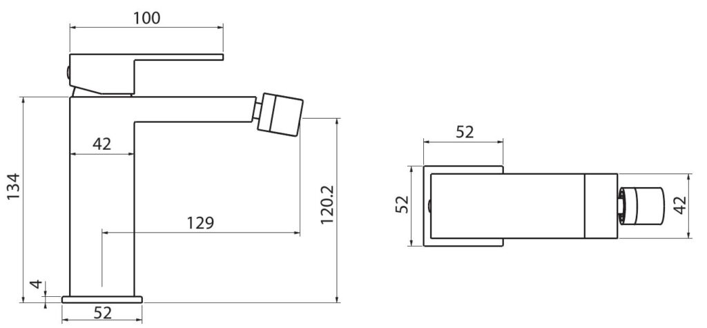 Μπαταρία μπιντέ DELOS Chrome E02FB382-CP KARAG 4 E02FB382 Μπαταρία μπιντέ DELOS Chrome E02FB382-CP KARAG 5206836064673 E02FB382-CP