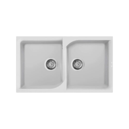 Νεροχύτης κουζίνας EGO 450 Bianco 68 ELLECI 86x50cm 8032861059363 LGE45068