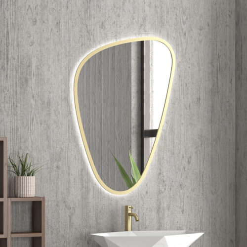Καθρέπτης με κρυφό φωτισμό ELENA Gold KARAG 68x100x24cm 5907546876029 ELENA-G