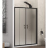 Καμπίνα από τοίχο σε τοίχο με icy κρύσταλλο FLORA 600 Black KARAG 5206836650722 FLO600SNE