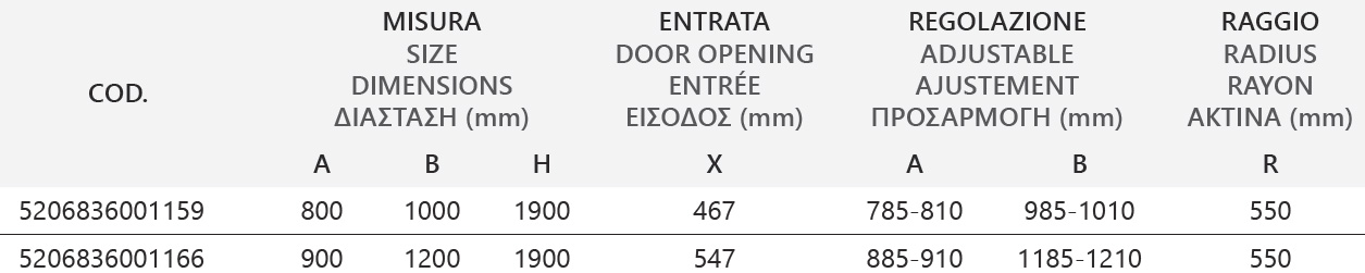 Καμπίνα ασύμμετρη ημικυκλική με διάφανο κρύσταλλο FLORA 650 Cromo KARAG 5 FLORA 650 CROMO CLEAR Καμπίνα ασύμμετρη ημικυκλική με διάφανο κρύσταλλο FLORA 650 Cromo KARAG 5206836615134 FLO650