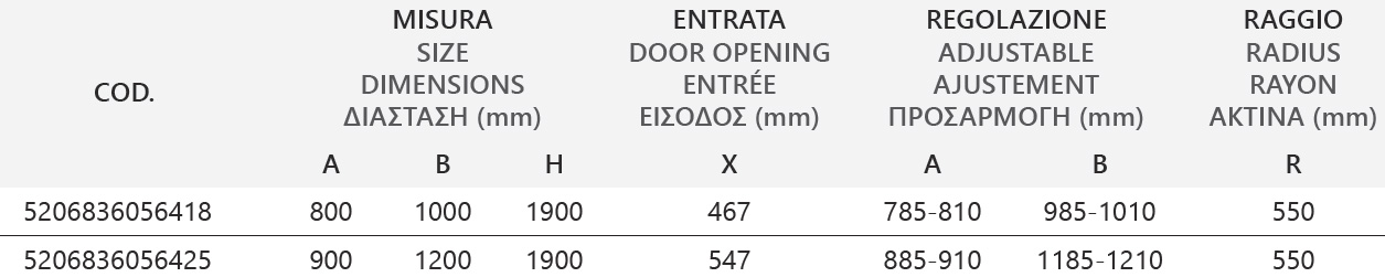 Καμπίνα ασύμμετρη ημικυκλική με icy κρύσταλλο FLORA 650 Cromo KARAG 5 FLORA 650 CROMO ICY Καμπίνα ασύμμετρη ημικυκλική με icy κρύσταλλο FLORA 650 Cromo KARAG 5206836615141 FLOS650