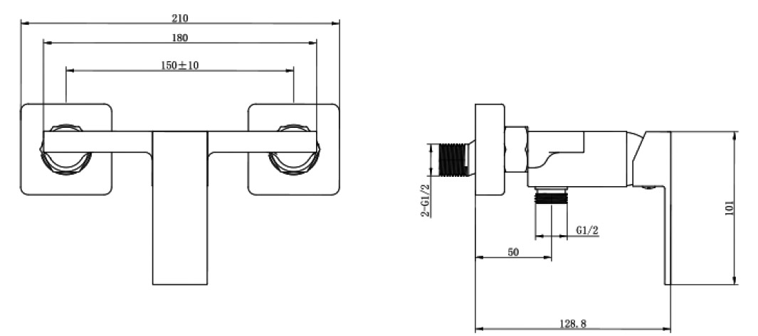 Μπαταρία ντους DELOS Chrome FW31C129 KARAG 4 FW31C129 Μπαταρία ντους DELOS Chrome FW31C129 KARAG 5206836629643 FW31C129