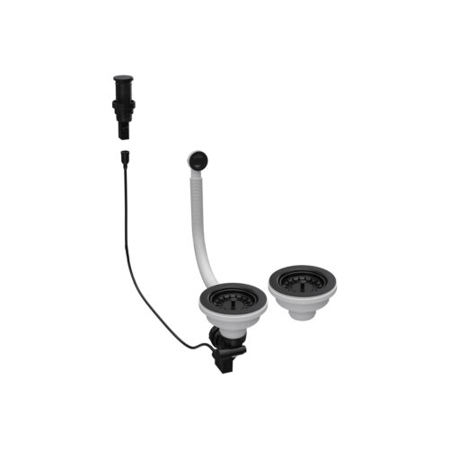 Σύστημα χειριστήριο POP-UP διπλής βαλβίδας Black KITASP-A-2VTELL-BK ELLECI 8031873803001 KITASP-A-2VTELL-BK