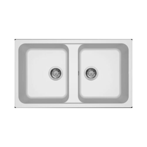 Νεροχύτης κουζίνας LIFE 450 Bianco 68 ELLECI 86x50cm 8032557068235 LG245068