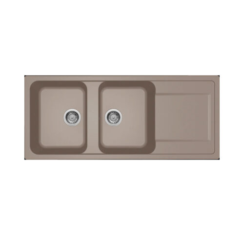Νεροχύτης κουζίνας LIFE 500 Tortora 43 ELLECI 116x50cm 8032557067788 LG250043