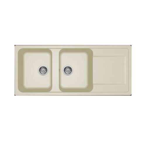 Νεροχύτης κουζίνας LIFE 500 Bianco Antico 62 ELLECI 116x50cm 8032557067825 LG250062
