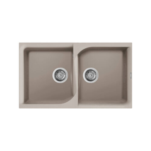 Νεροχύτης κουζίνας EGO 450 Tortora 43 ELLECI 86x50cm 8032861048008 LGE45043