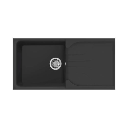 Νεροχύτης κουζίνας EGO 480 Nero 40 ELLECI 100x50cm 8032557046097 LGE48040